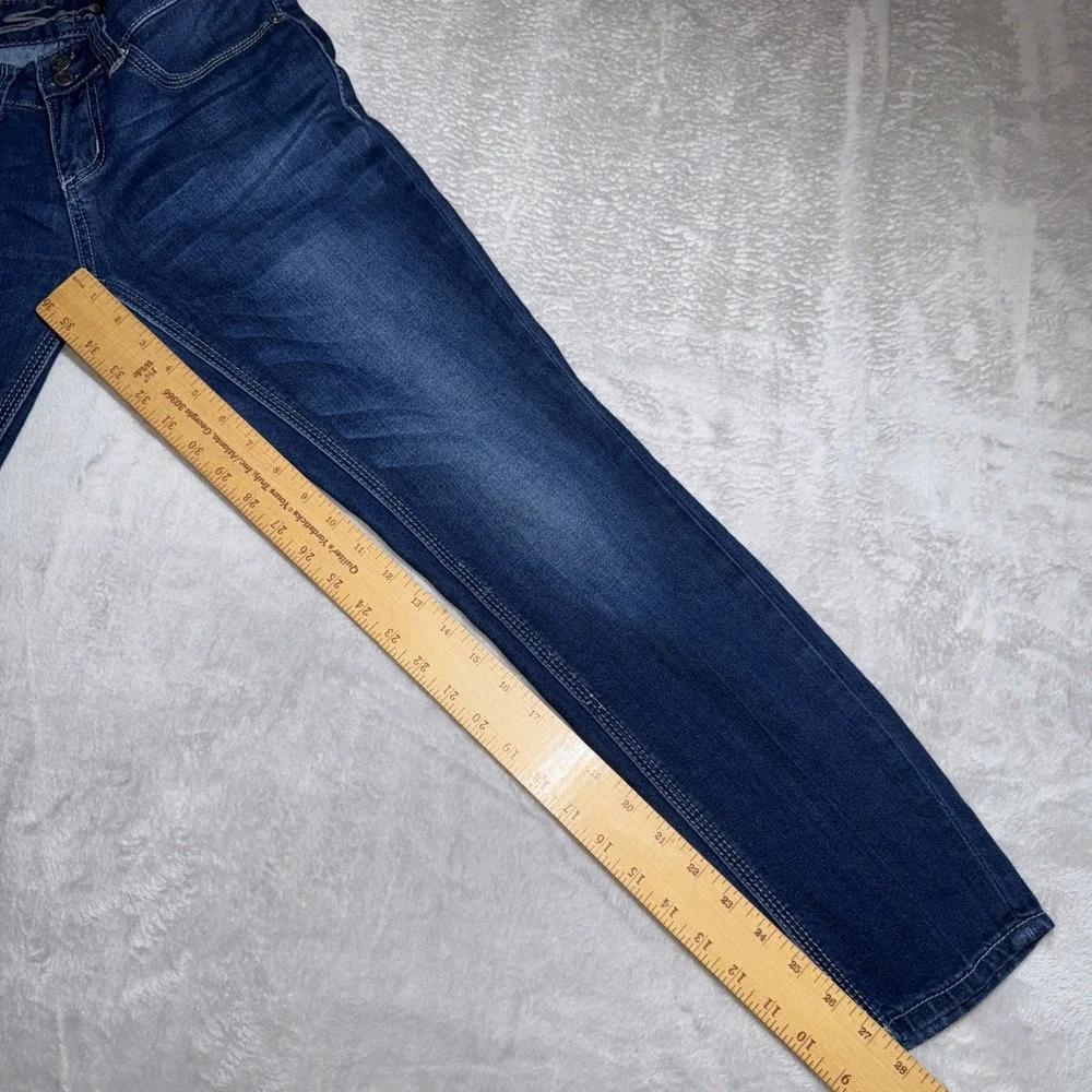 Seven7 'Legging' Jeans Size 4 Womens Blue Stretch Denim Flap‎ Back Pockets Rayon